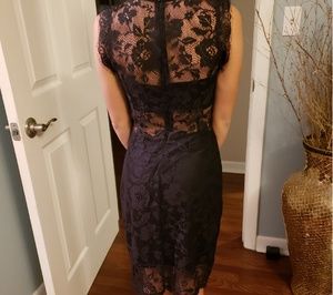 Black lace dress
